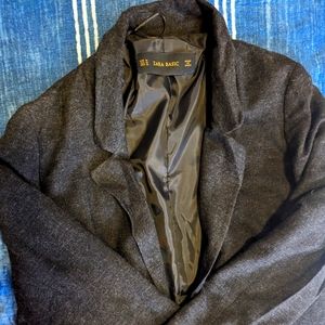 Gray loose fit blazer. Medium. Zara.
